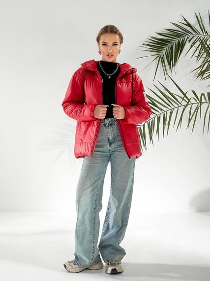 Утеплена куртка, арт.417/2, червоний | Зображення 5