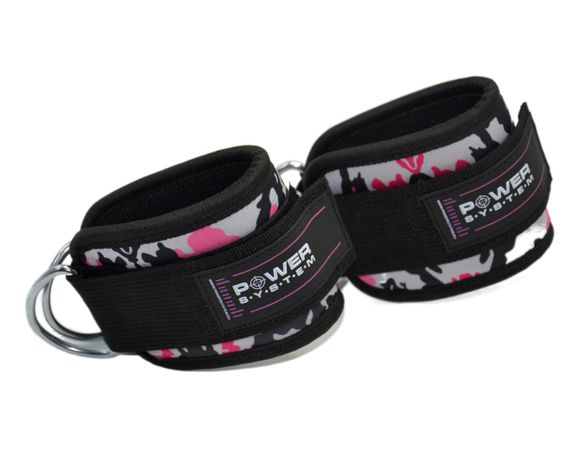 Манжети на щиколотку Павер сістем PS-3470 Ankle Strap Camo Pink/Black | Зображення 4