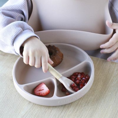 Набор детской посуды MinikOiOi BLW SetII-Bubble Beige (101070023) | Зображення 3