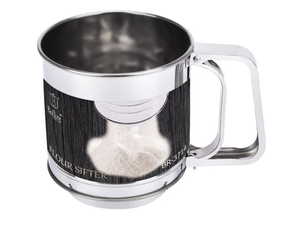 Сито для круглої засипки тіста в каструлю. | Зображення 1