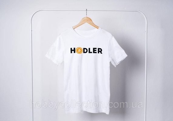 Футболка жіноча із принтом "HODLER" біла | Зображення 1