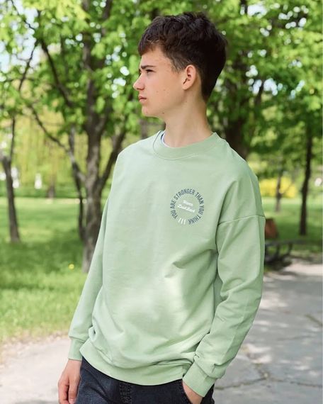 Світшот для хлопчика (підлітковий) Носи своє 152 Зелений (p-14116-158651) | Зображення 5