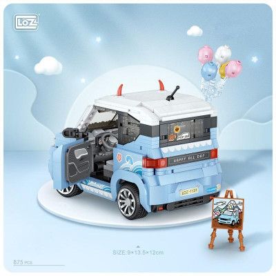 Конструктор LOZ Автомобіль MINI блакитний (1131) | Зображення 8