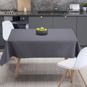 Скатерть водоотталкивающая ТЕП Aquastop Dark Gray С-04222-30301 150х150 см темно-серая