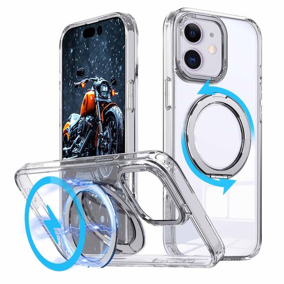 Чохол TPU+PC Empire with MagSafe and Ring для Apple iPhone 11 (6.1") Clear | Зображення 1