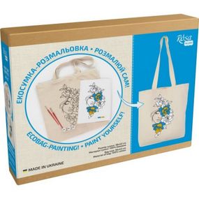 Набор для творчества экосумка-раскраска "Цветы в волосах" N0003621, 38х42 см