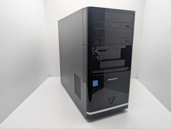 Комп'ютер Medion E20001 Tower / Intel Celeron J3060 (2 ядра по 1.6 - 2.4 GHz) / 4 GB DDR3 / 1000 GB HDD / Intel Graphics б/в + Подарунок USB-адаптер Wi-Fi + кабель живлення | Зображення 1