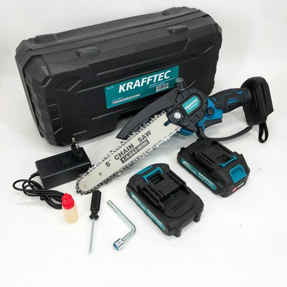 Ручна пилка з шиною, Легка акумуляторна пилка для обрізання гілок, Міні ланцюгова пилка