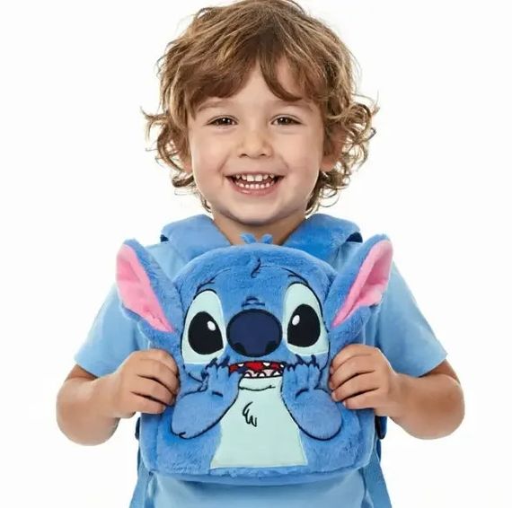 Дитячий м’який рюкзак Стіч Lilo Stitch з вушками • Плюшевий рюкзак для дівчинки і хлопчика, дитячий рюкзак Stitch для садка, прогулянок і подарунка | Зображення 5