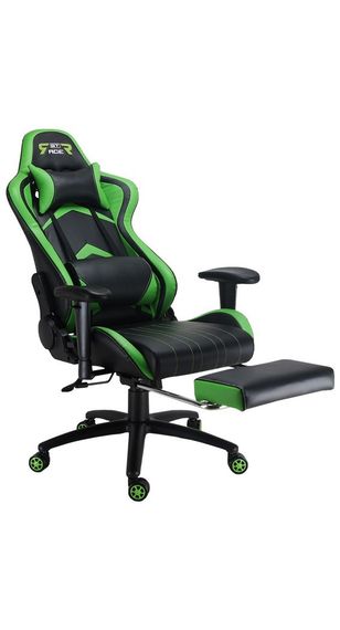 Кресло геймерское GT Racer X-2534-F BlackGreen | Зображення 9