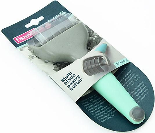Роллер Fissman для фігурної нарізки тісту 5см (4 смужки 1см) | Зображення 1