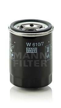 Фільтр масляний двигуна HYUNDAI I10, I20 1.1-1.2 08- (вир-во MANN) MANN-FILTER W6107 на HYUNDAI i10 (PA)