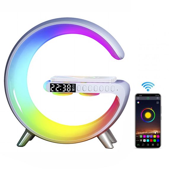 Настольная лампа c колонна RGB-подсветкой Bluetooth L39 (44588-_276) | Зображення 2