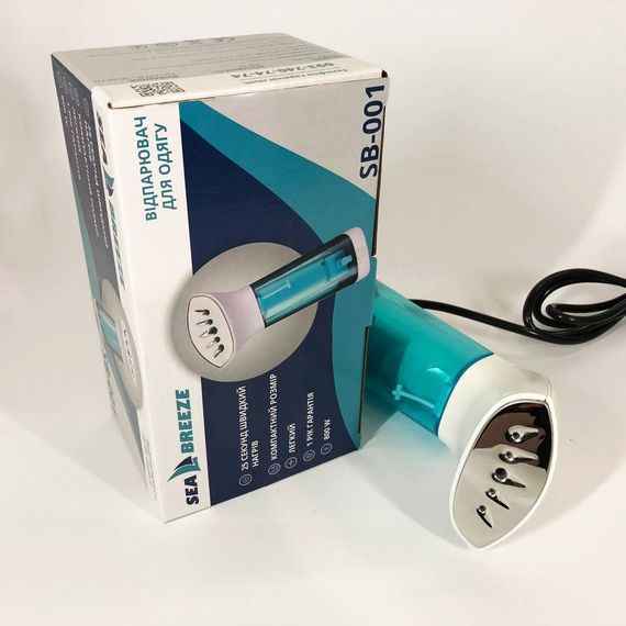 Відпарювач портативний SeaBreeze SB-001, парова щітка відпарювач, компактний. Колір: білий | Зображення 5