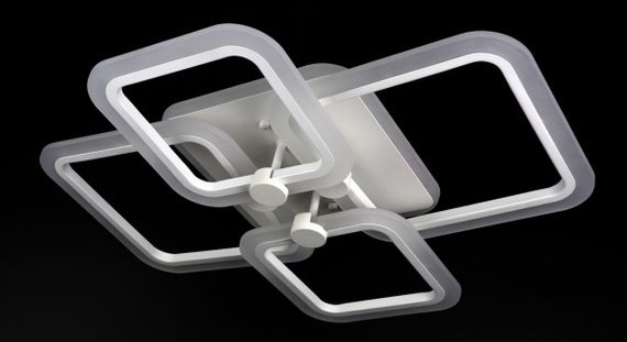 Люстра світлодіодна стельова LED світильник для квартири на стелю лед з пультом 25735 Білий 11х48х60 см. | Зображення 7