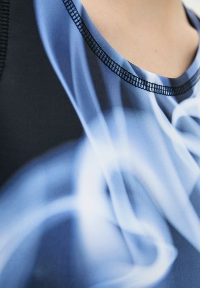 Спортивний топ 4Profi без рукавів з принтом "Дим" розмір S дайвінг 16206 | Зображення 3