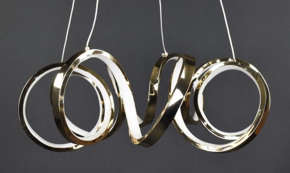 Люстра світлодіодна підвісна LED світильник для квартири на стелю лед 27499 Золото 35-180х75х75 см.