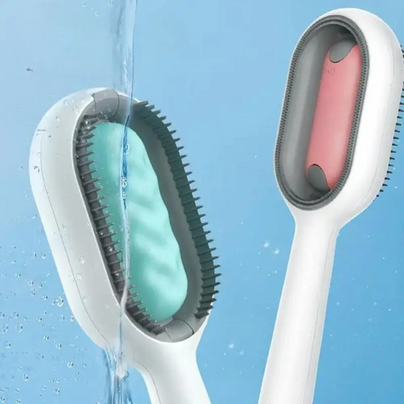 Силіконова щітка для вичісування хатніх тварин, Щітка для грумінгу для вичісування собак і кішок | Зображення 7