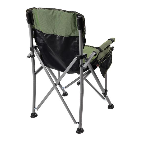 Крісло для риболовлі розкладне туристичне 60х57х92 см складне крісло для кемпінгу на природу Зелене | Зображення 4