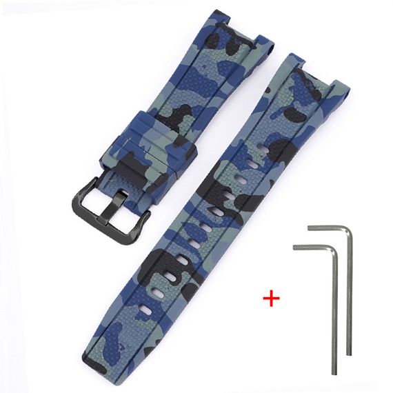 Ремінець для Годинник C2asio G-Shock GST-W300 Camo Dark Blue BK