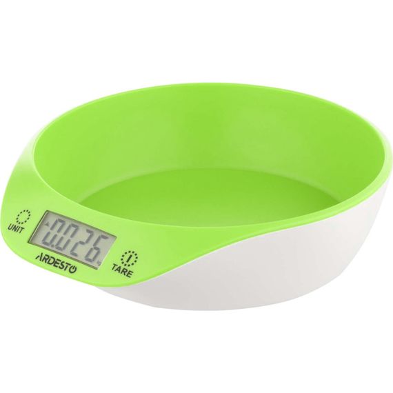 Ваги кухонні Ardesto SCK-900BGR макс. вага 5 кг/білий+зелений (SCK-900BGR) | Зображення 1