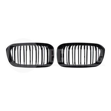 Решетки радиатора компл. BMW 1 F20/F21 15-19 (глянц. чёрн. двойная), AutoTechteile, 706 5145, 706 5125
