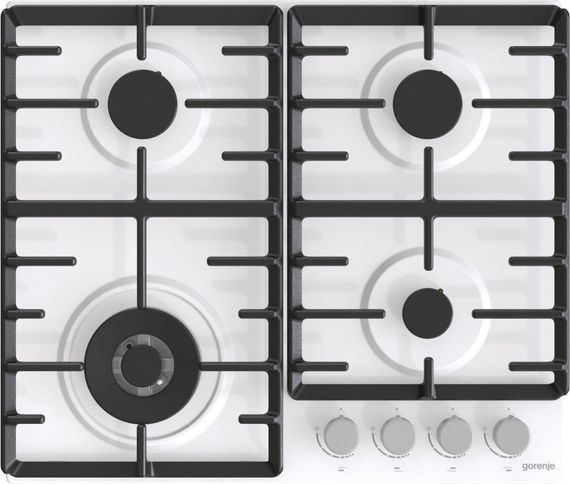 Варочная поверхность Gorenje /газовые/чугунные решетки/газ-контроль/конфорка WOK (GW642AXW)