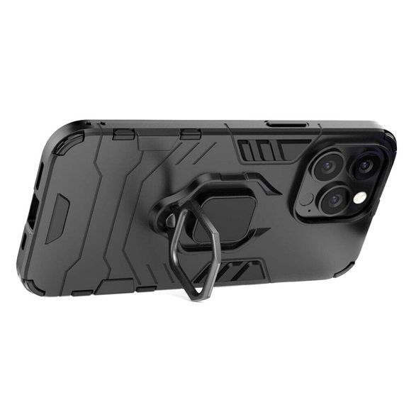 Чехол бампер Primolux Ring Armor для Apple iPhone 13 Pro Max - Black | Зображення 7
