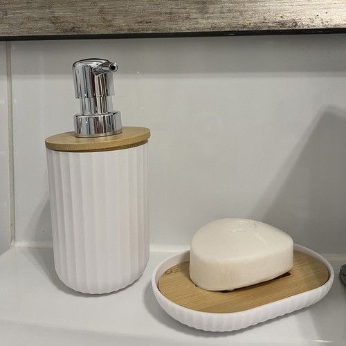 Набор аксессуаров для ванной комнаты Ruhhy 24635 белый | Зображення 7