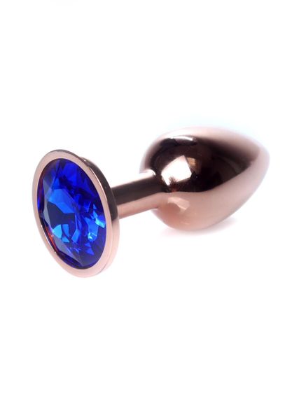 Анальна пробка - Jewellery Red Gold Plug Dark Blue | Зображення 2