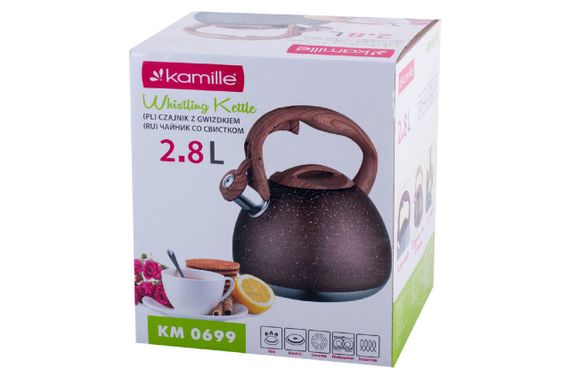 Чайник нержавеющий Kamille - 2,8 л 0699 (0699) | Зображення 1