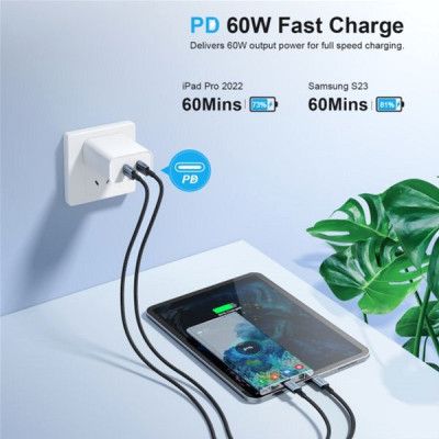 Дата кабель USB-C to USB-C 1.8m USB 2.0 60W Choetech (XCC-1014-BK) | Зображення 3