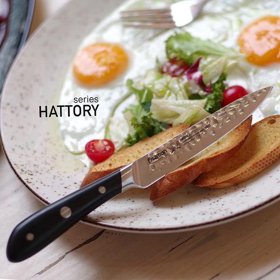Ніж універсальний Fissman Hattori 13см hammered з нержавіючої сталі | Зображення 5