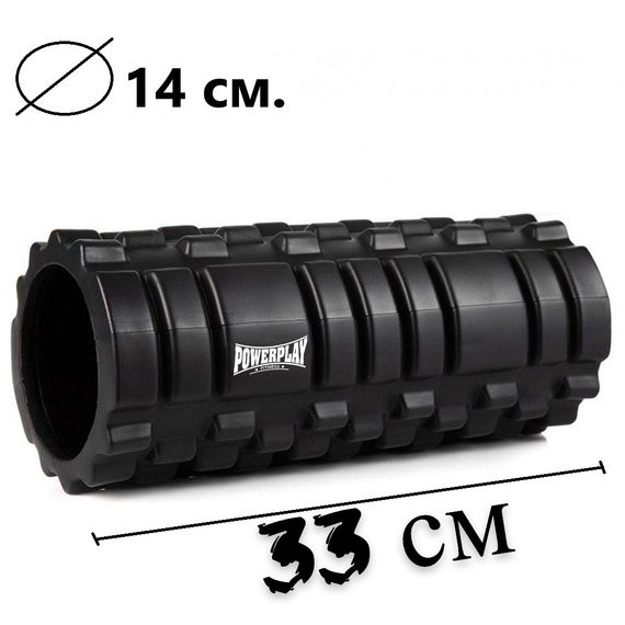 Масажний ролик (роллер) Паверплей 4025 Massage Roller Чорний (33x14см.) | Зображення 9