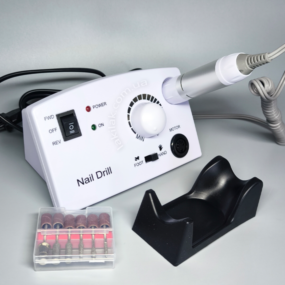 Фрезер для манікюра Nail Drill ZS-602 65W 45тис. об/хв (белый) | Зображення 1