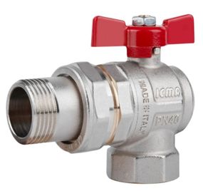 Кран кульовий Icma FAR. ROSSA 1" кутовий №361 (87361AF11)