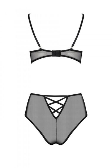 Эротический комплект с рисунком Passion LOVELIA BIKINI L/XL, black sexstyle | Зображення 5