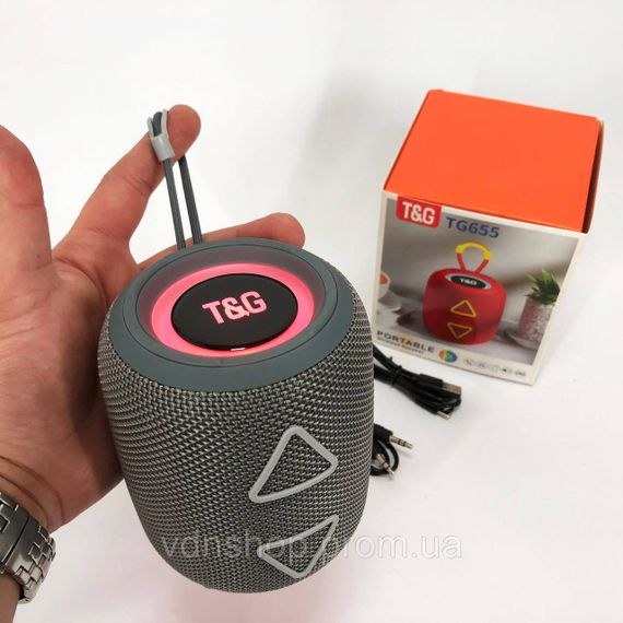 Портативна колонка bluetooth з AUX входом TG655, Портативна бездротова колонка з хорошим звуком CG-50 | Зображення 2