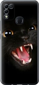 Чехол на Infinix Hot 11 Play Чёрная кошка "932u-2756-17620"