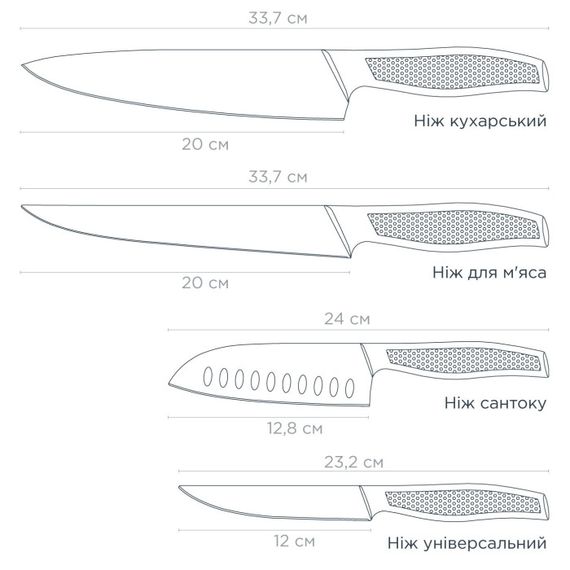 Набор ножей Vinzer Legend 50116 5 предметов серебристый | Зображення 2