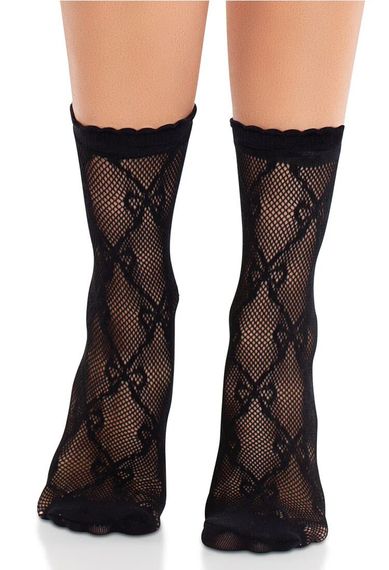 Шкарпетки Leg Avenue Bow Net Anklets | Зображення 3