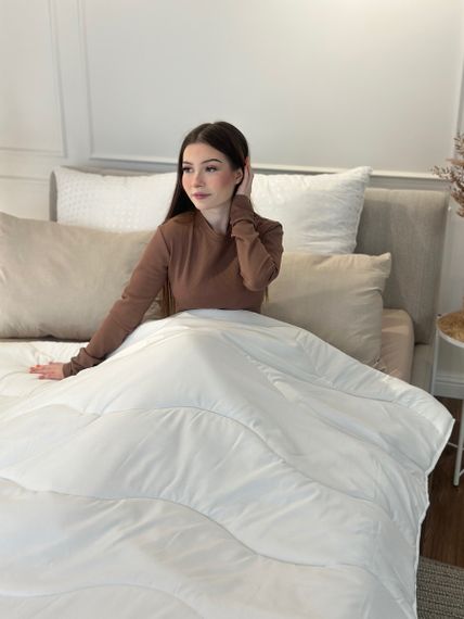 Ковдра полуторна силіконова Viluta Relax 21418 140x205 см кремова | Зображення 8