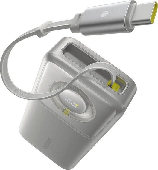 Повербанк Baseus Free2Pull 20000mAh 65W 2Type-C PD/ QC3A для макбука Lunar Gray | Зображення 1