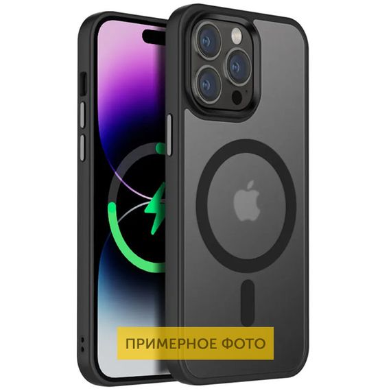 TPU+PC чохол Metal Buttons with MagSafe Colorful для Apple iPhone 16 Pro (6.3")