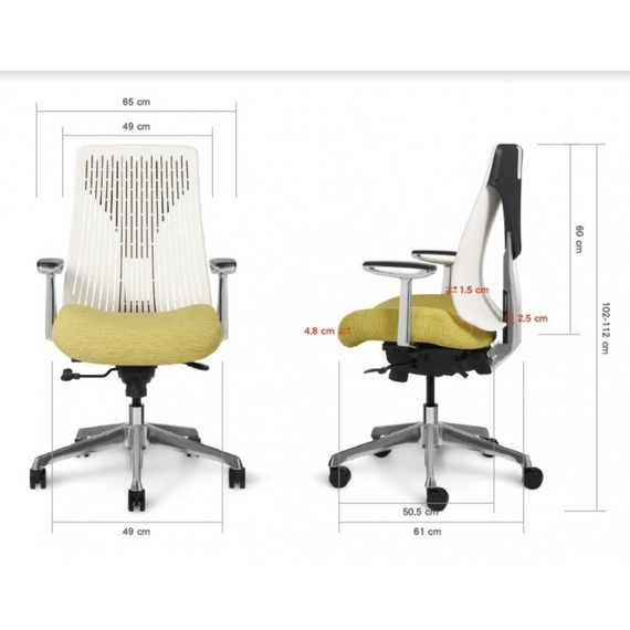 Кресло компьютерное Comf-pro Truly Gray эргономическое | Зображення 8