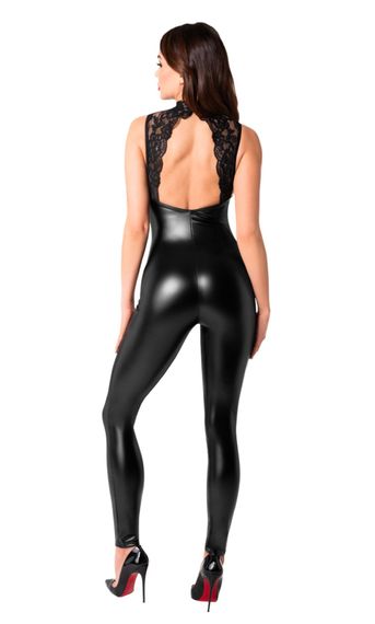 Комбінезон Noir Handmade F342 Powerwetlook and lace overall - 3XL | Зображення 3