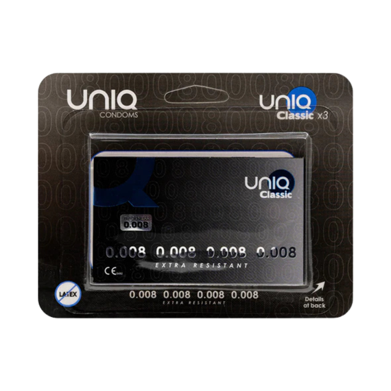 Упаковка 3 шт. UNIQ Classic 0.008 mm – ультратонкі для максимального комфорту | Зображення 2