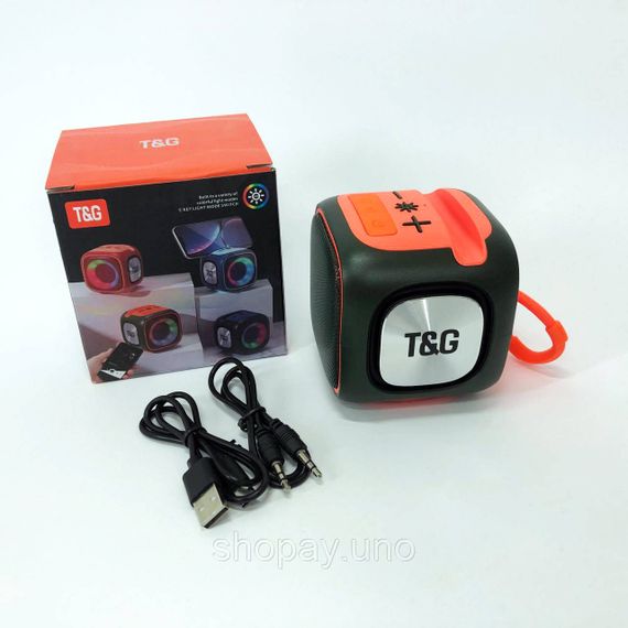 Портативна колонка portable wireless speaker TG359, Бездротова портативна колонка з ремінцем FK-26 | Зображення 7