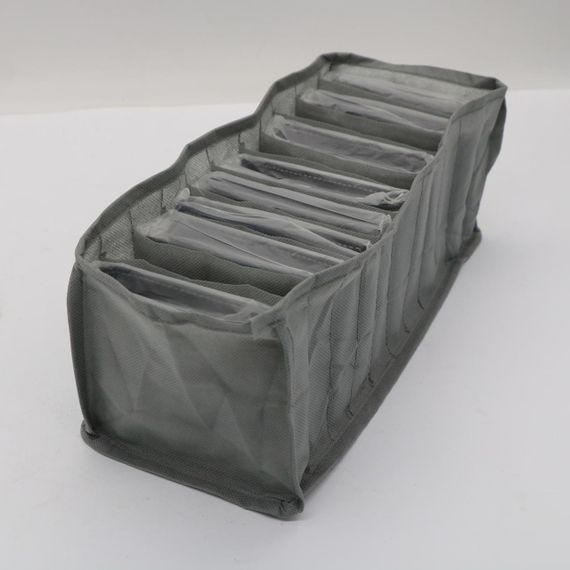 Набор органайзеров для хранения вещей 3шт / Универсальный органайзер для белья и носков | Зображення 8