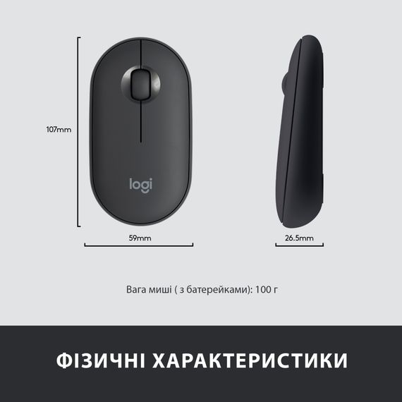 IT набір Logitech MK470 Slim Wireless Combo, US, Graphite (920-009204) | Зображення 8